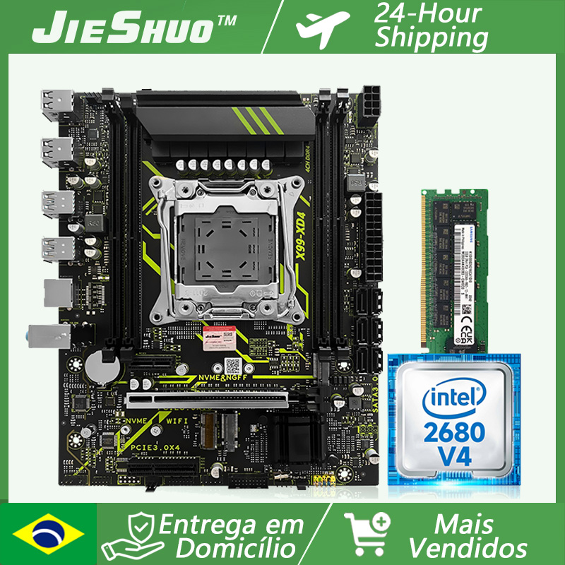 X99 Dual Cpu Motherboard Combo - مجموعة ترقية للاعبين: لوحة أم JIESHUO