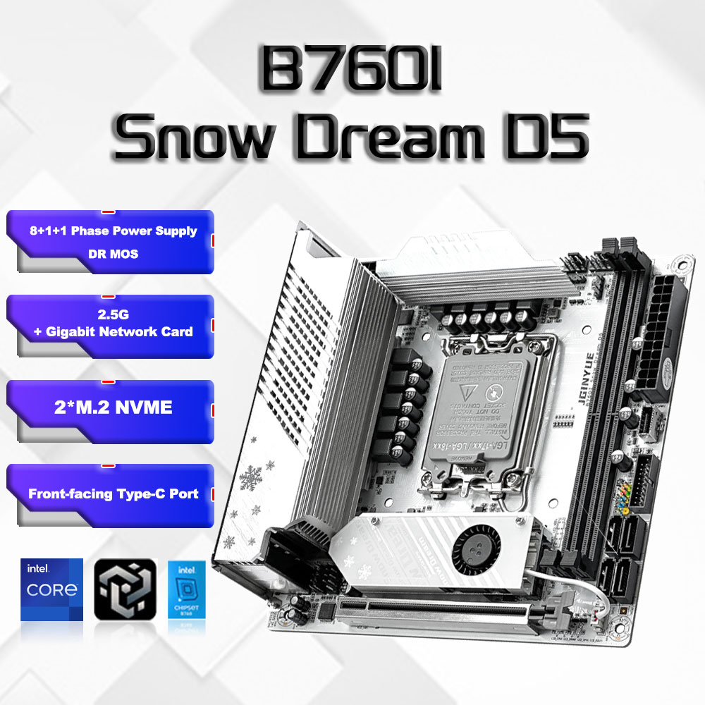 Lga 1700 Ddr5 Itx Motherboard - B760i ARGB WIFI DDR5 اللوحة الأم