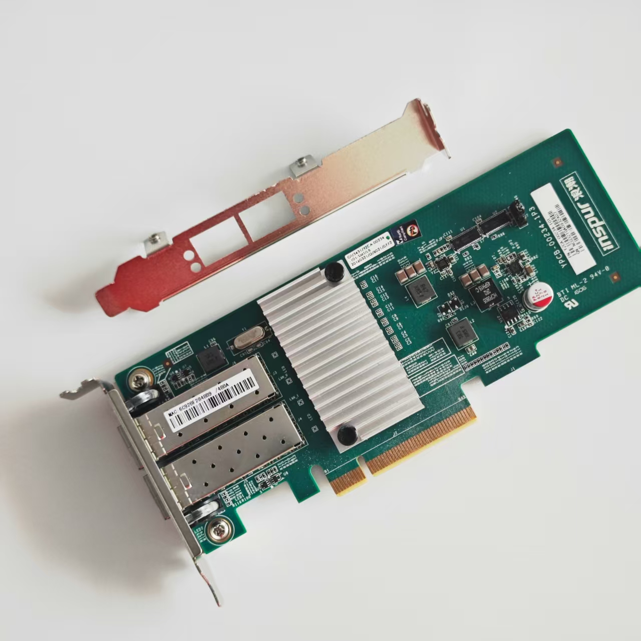 بطاقة شبكة SFP+ PCI-E سعة 10 ج - مراجعة 10Gb Sfp+ Pcie Network Card Dual Port وسعره