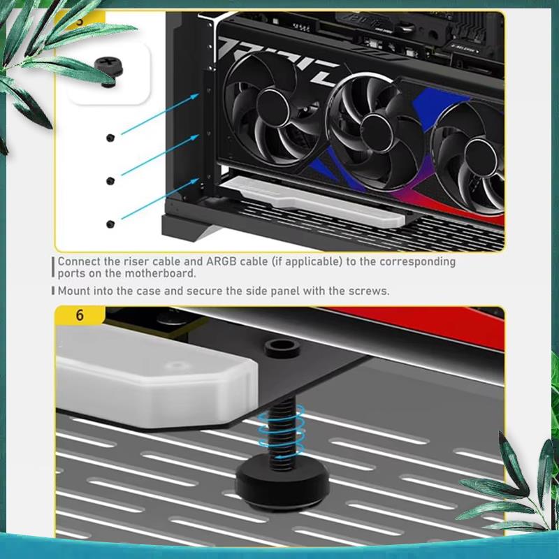 (جديد) دعامة تثبيت عمودية لوحد - مراجعة Pcie 4.0 X16 Riser Cable 90 Degree وسعره